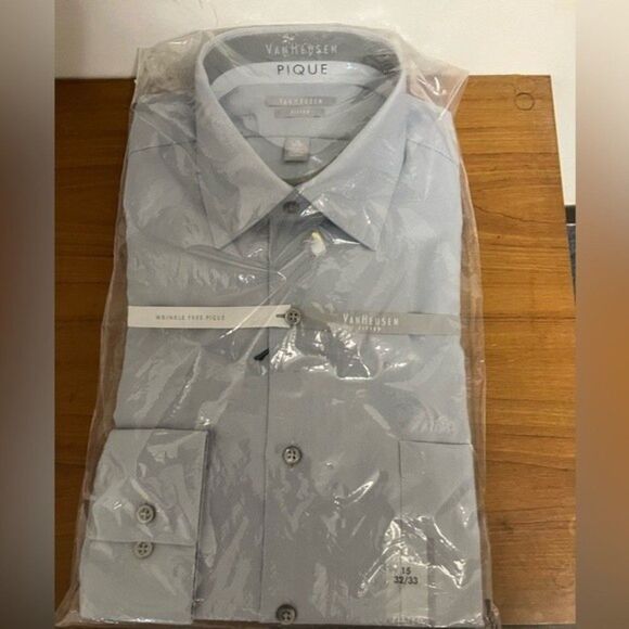 Van Heusen Fitted long sleeve button down Shirt 15 - Picture 1 of 5